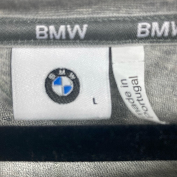 BMW Gray T-Shirt Woman’sLarge Rare Rose Gold BMW Button - Picture 4 of 8